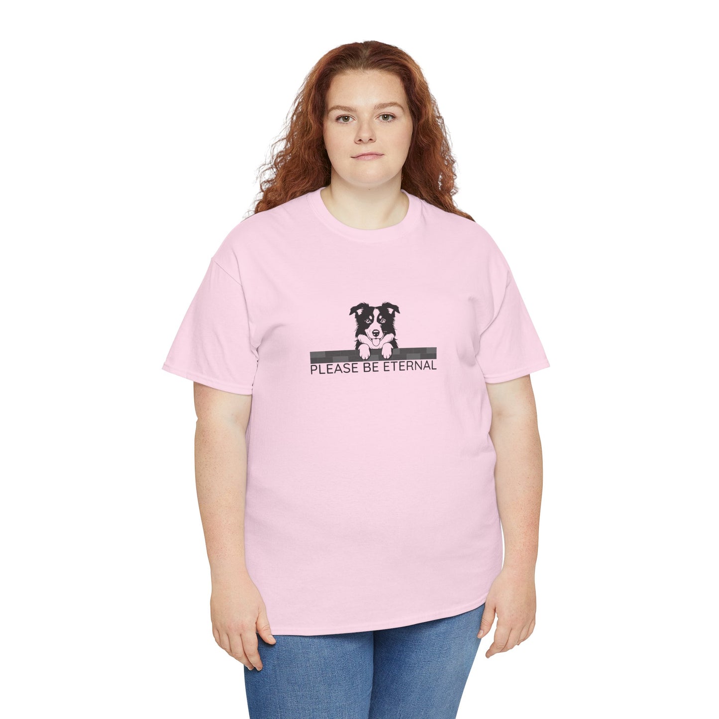 Unisex Heavy Cotton Tee, Eternal Collie