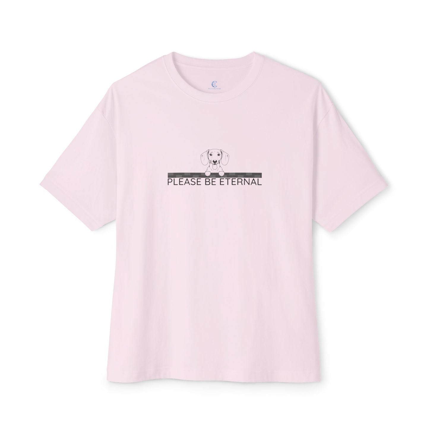 Unisex Oversized Boxy Tee, Eternal Dachshund