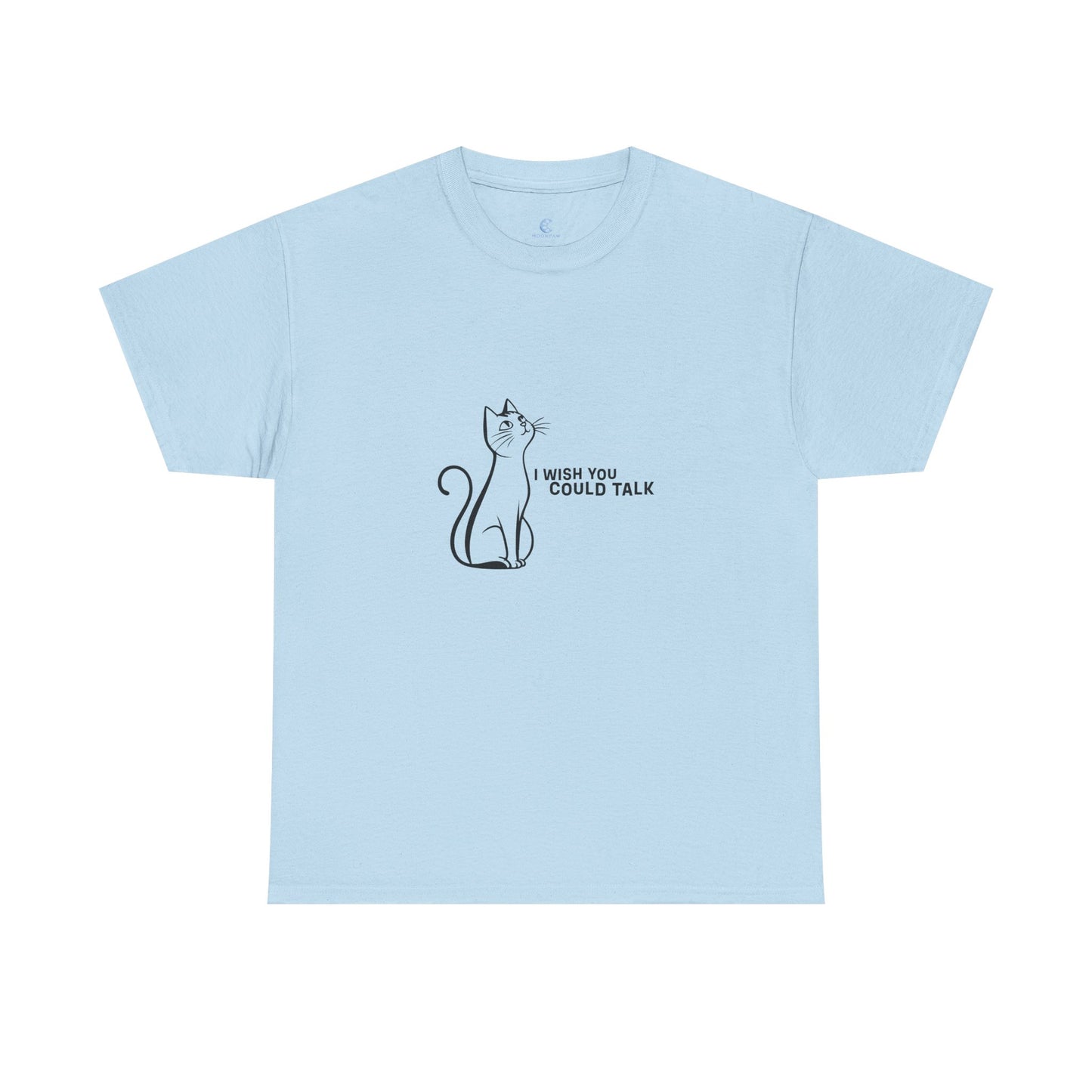 Unisex Heavy Cotton Tee, Toon Cat Wish
