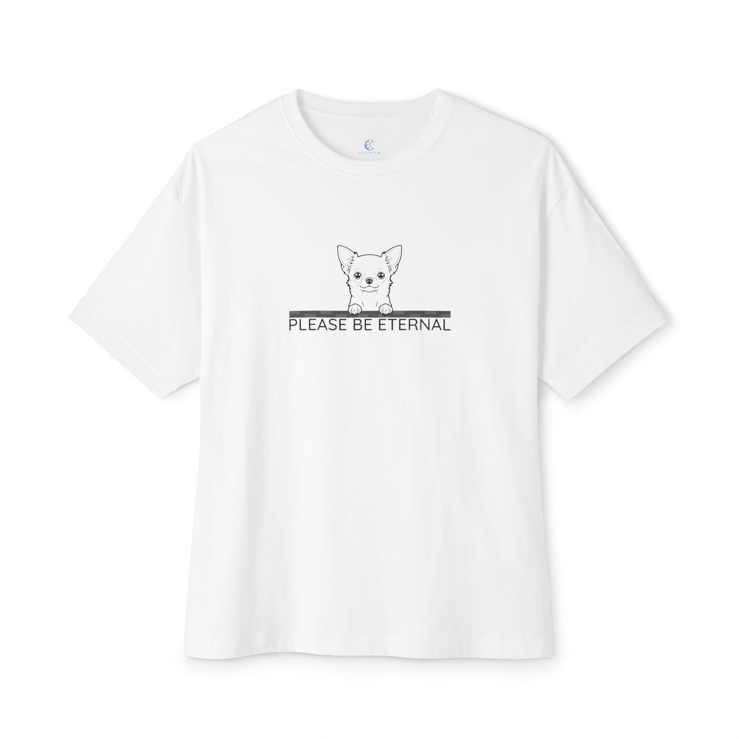 Unisex Oversized Boxy Tee, Eternal Chihuahua