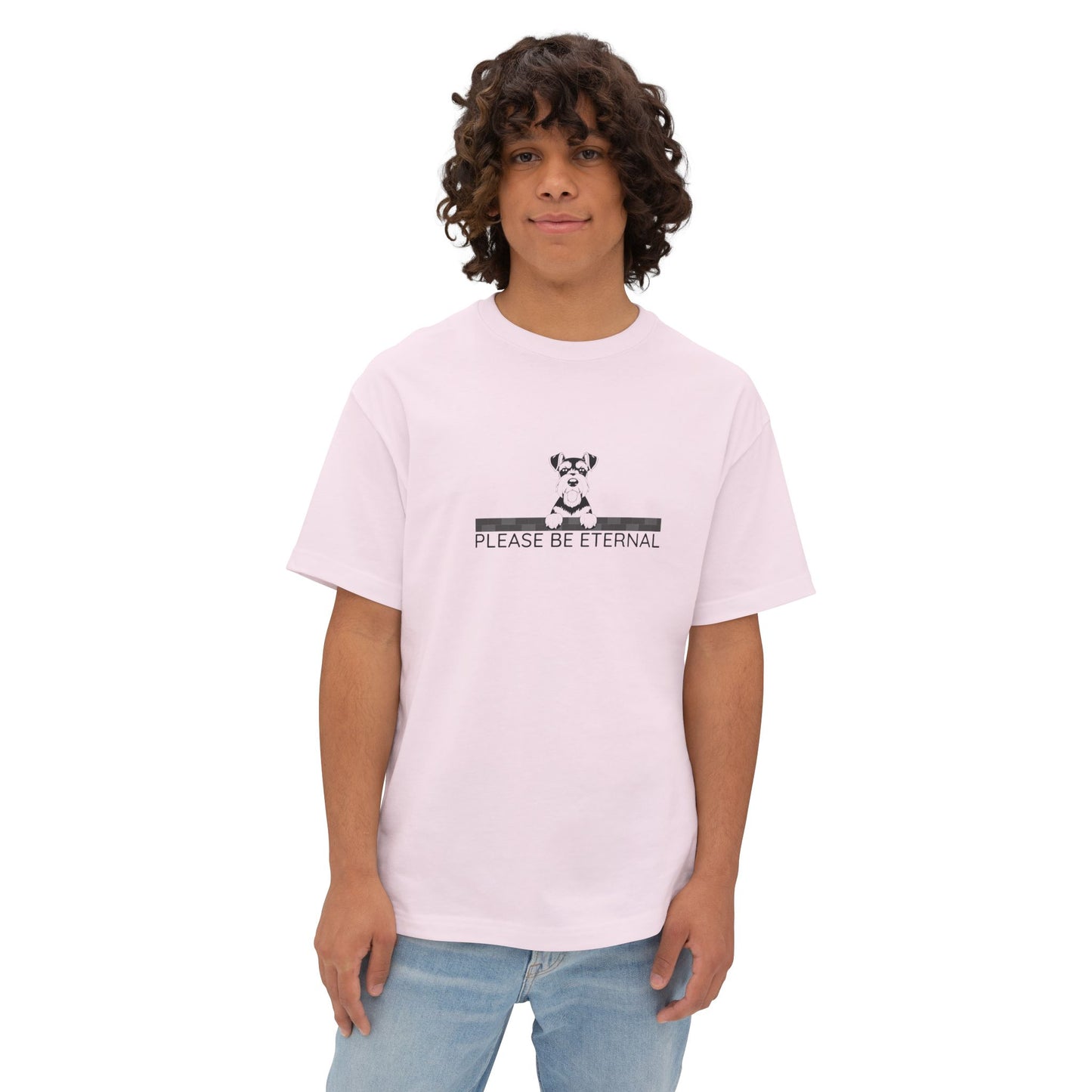 Unisex Oversized Boxy Tee, Eternal Schnauzer