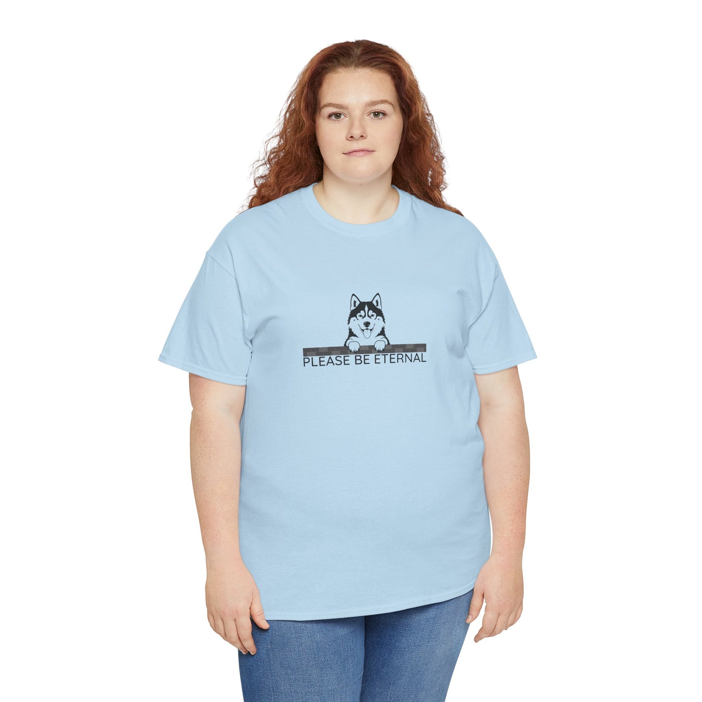 Unisex Heavy Cotton Tee, Eternal Husky