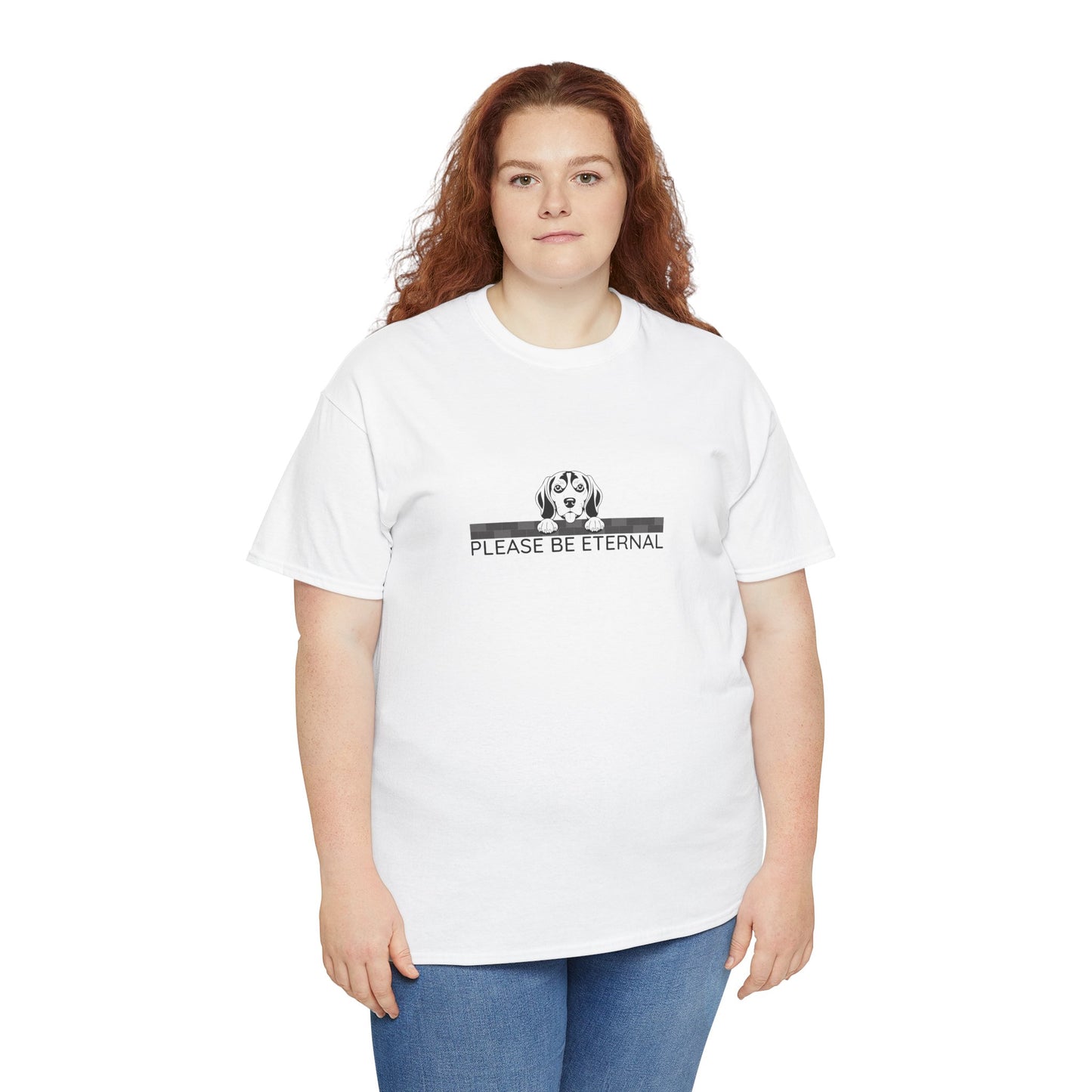 Unisex Heavy Cotton Tee, Eternal Beagle