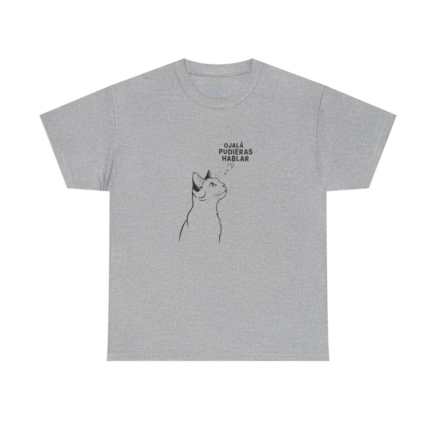 Unisex Heavy Cotton Tee, Cat Wish, Spanish