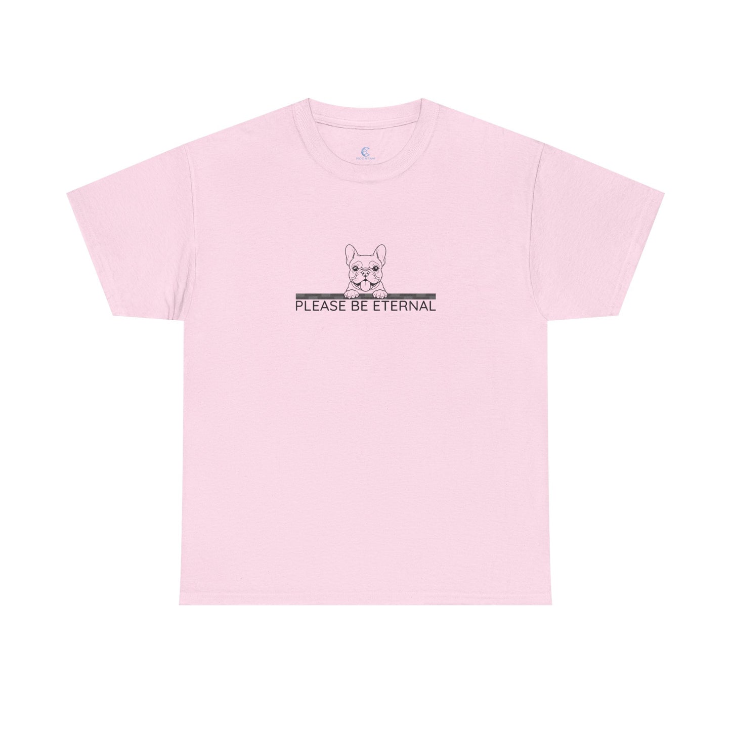 Unisex Heavy Cotton Tee, Eternal French Bulldog