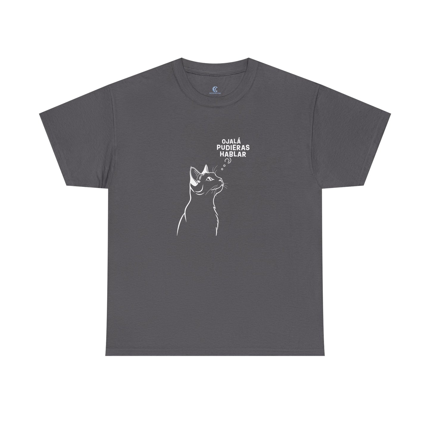 Unisex Heavy Cotton Tee, Cat Wish, Spanish