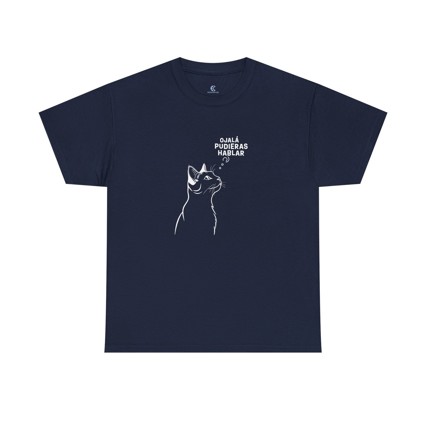 Unisex Heavy Cotton Tee, Cat Wish, Spanish