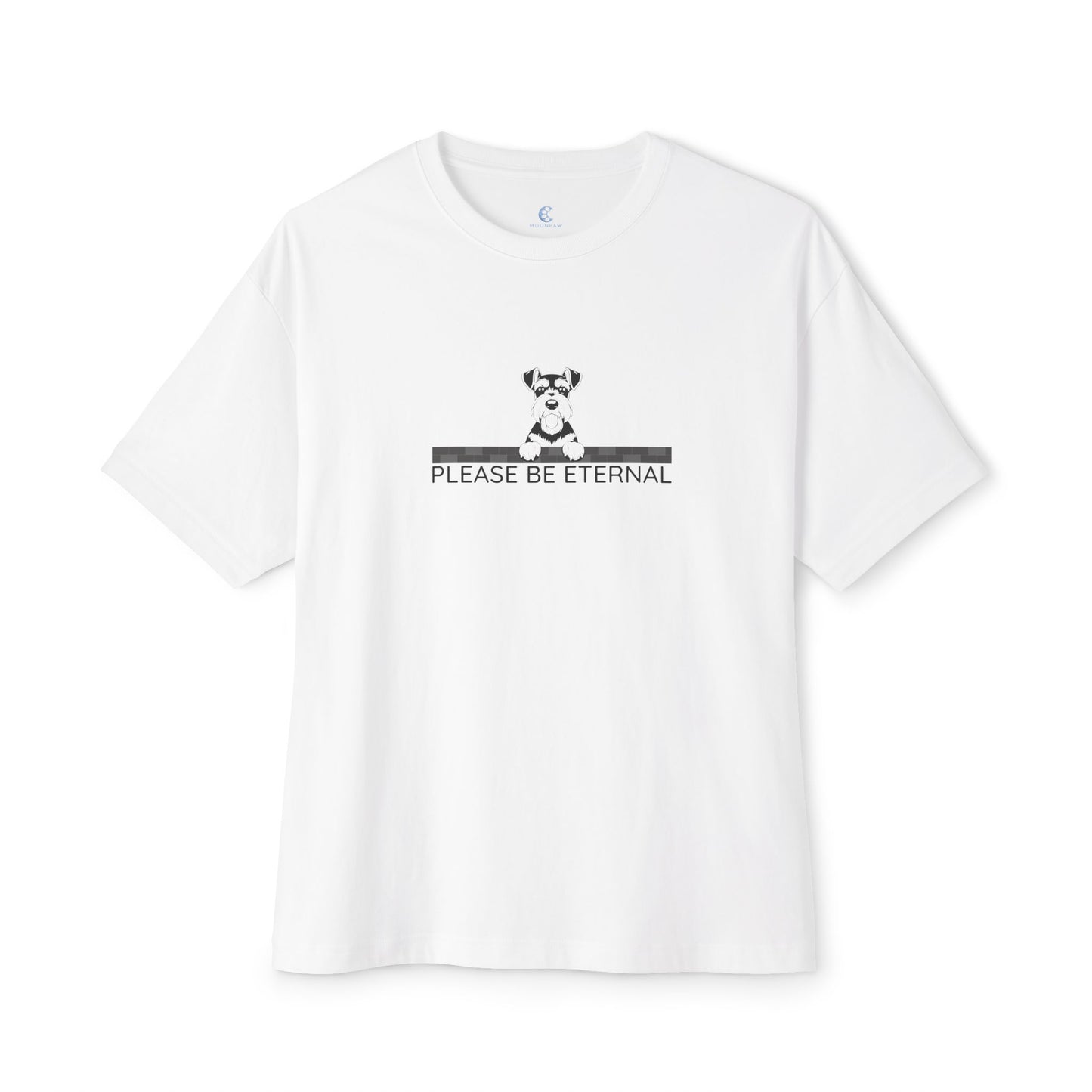 Unisex Oversized Boxy Tee, Eternal Schnauzer