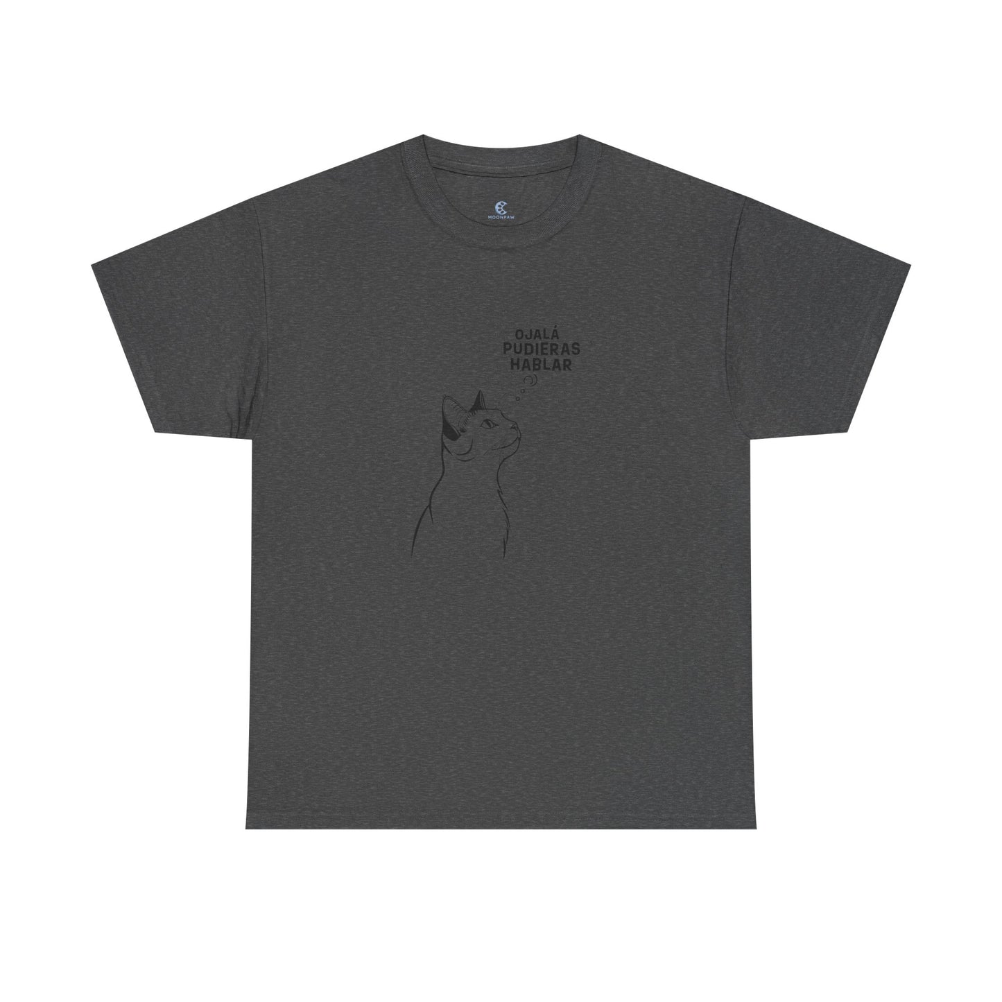 Unisex Heavy Cotton Tee, Cat Wish, Spanish