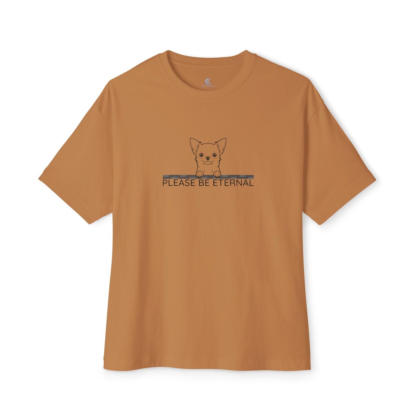 Unisex Oversized Boxy Tee, Eternal Chihuahua