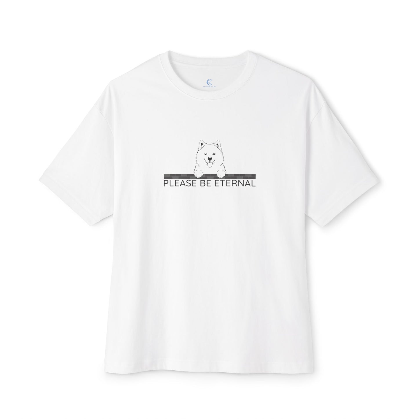 Unisex Oversized Boxy Tee, Eternal Samoyed