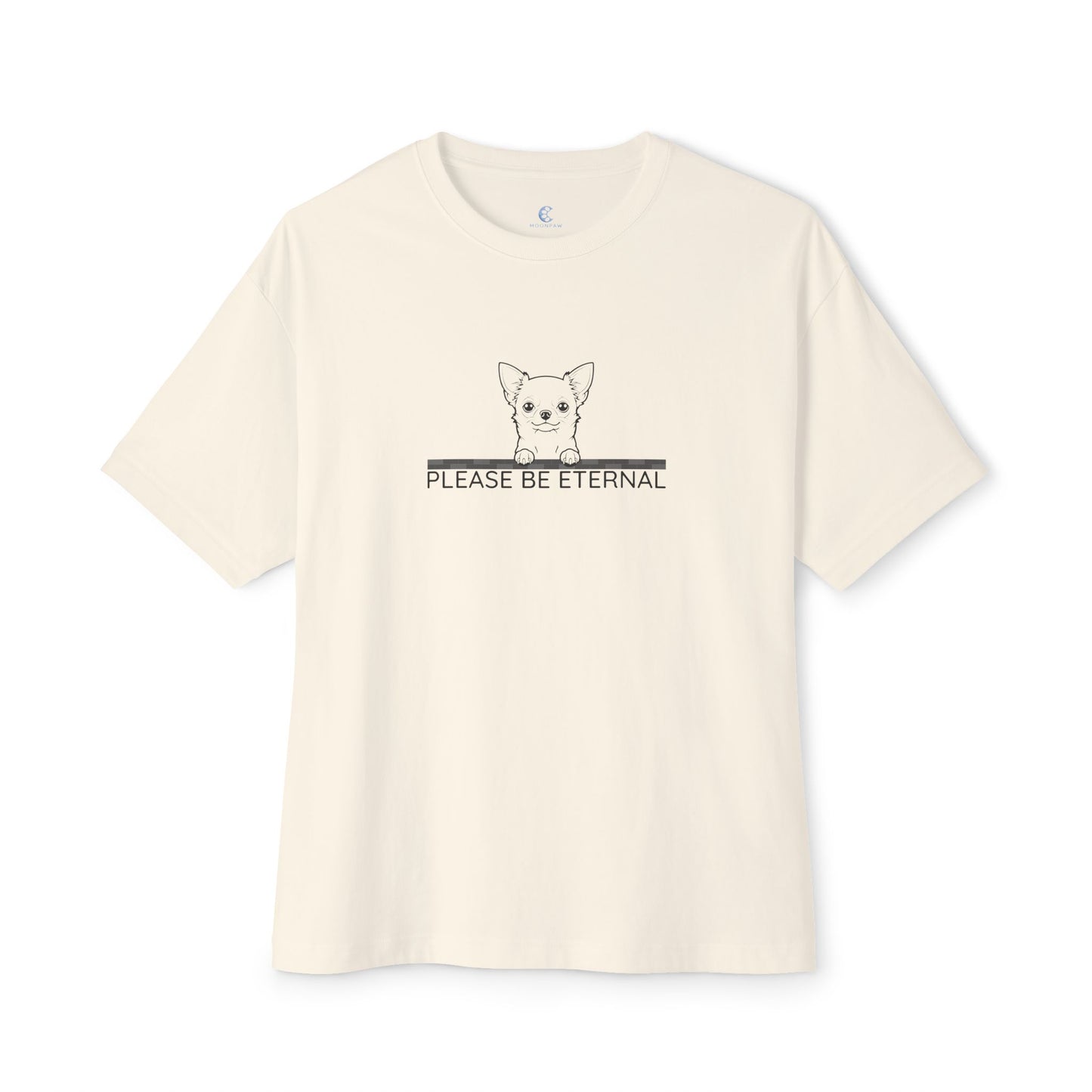 Unisex Oversized Boxy Tee, Eternal Chihuahua