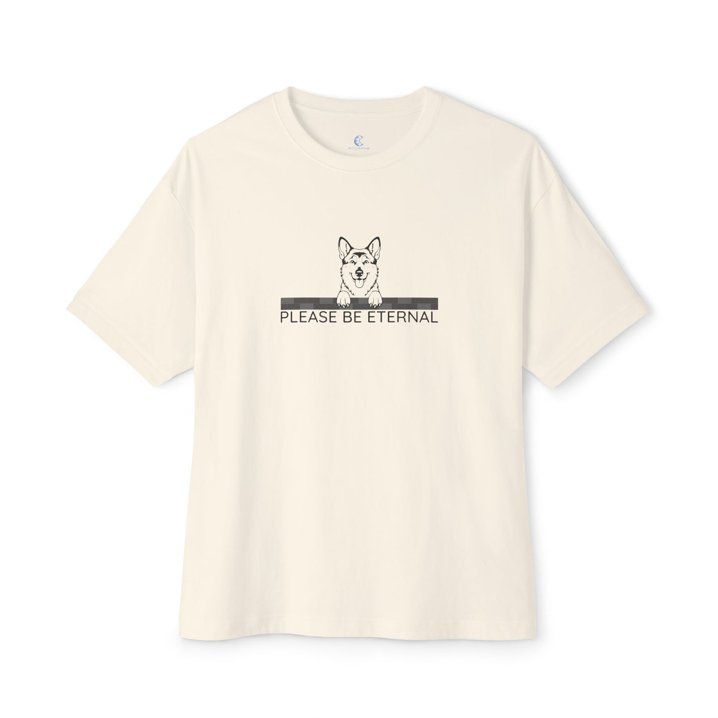 Unisex Oversized Boxy Tee, Eternal German shepherd