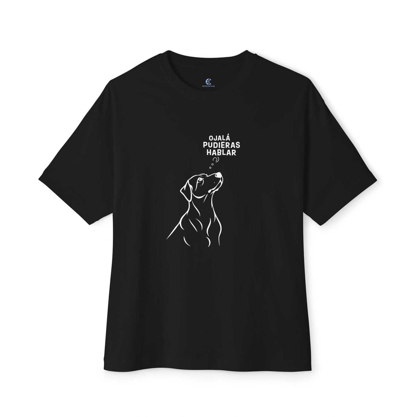 Unisex Oversized Boxy Tee, Dog Wish, Spanish
