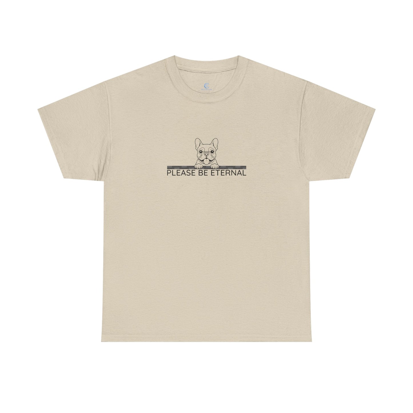 Unisex Heavy Cotton Tee, Eternal French Bulldog