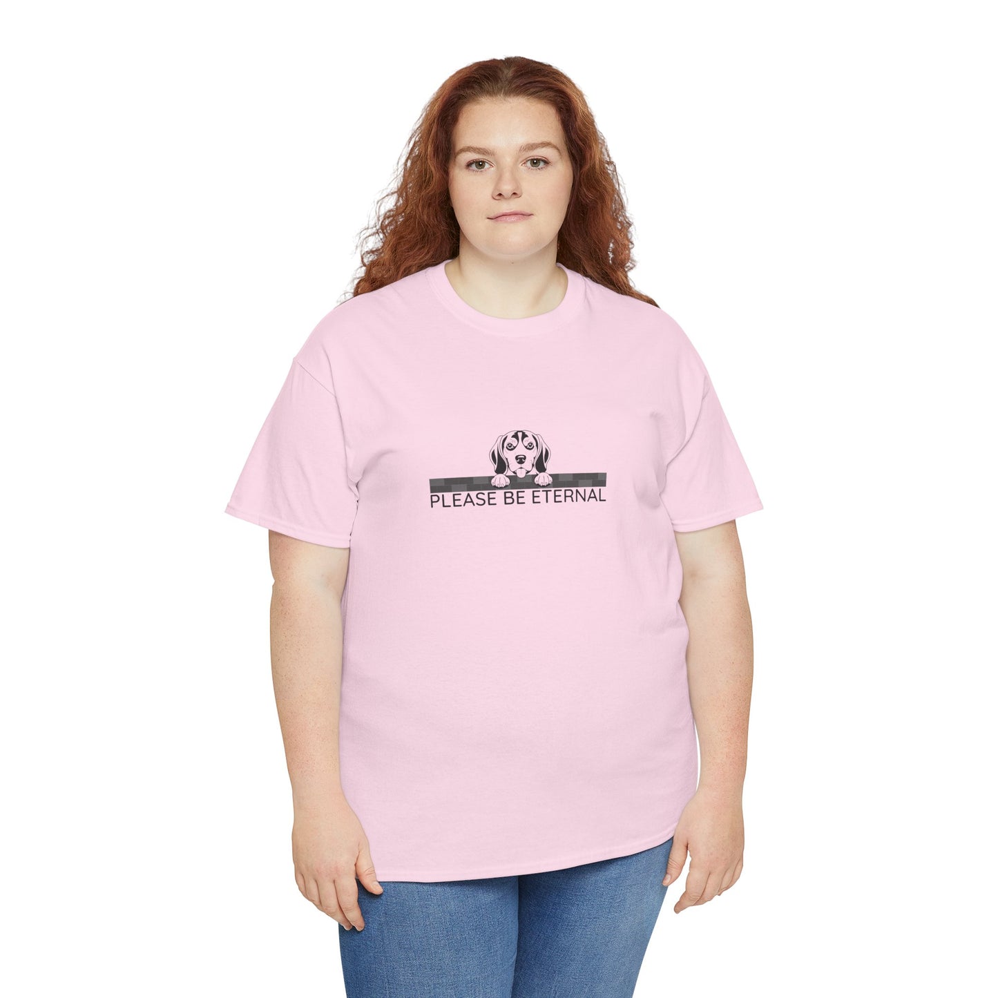 Unisex Heavy Cotton Tee, Eternal Beagle