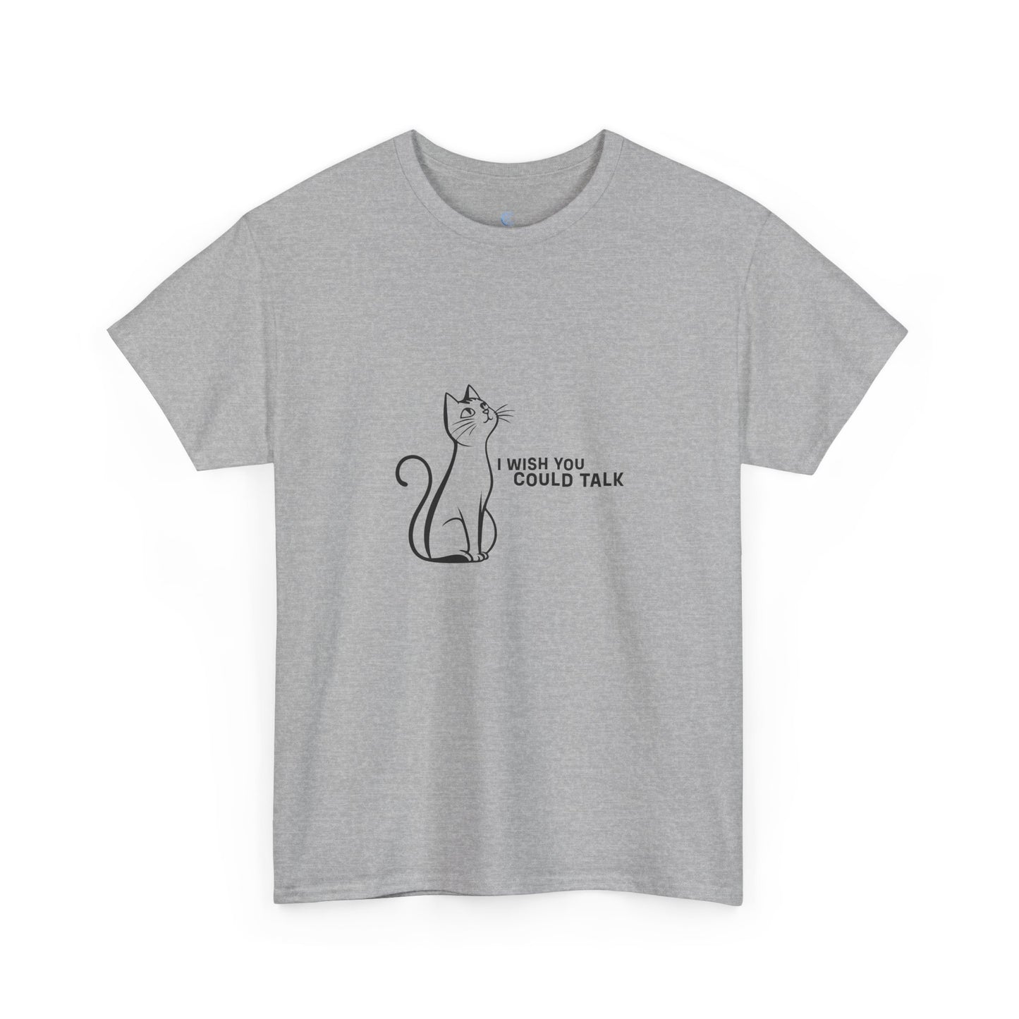 Unisex Heavy Cotton Tee, Toon Cat Wish