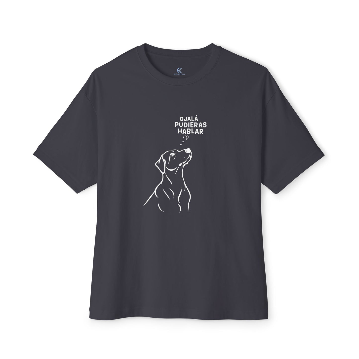 Unisex Oversized Boxy Tee, Dog Wish, Spanish