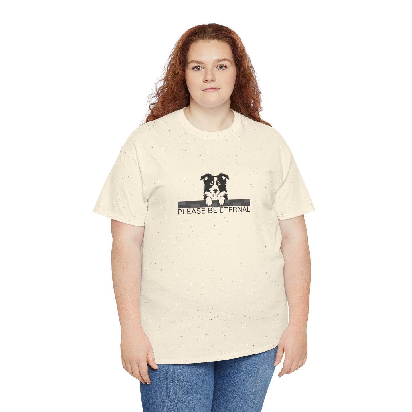 Unisex Heavy Cotton Tee, Eternal Collie