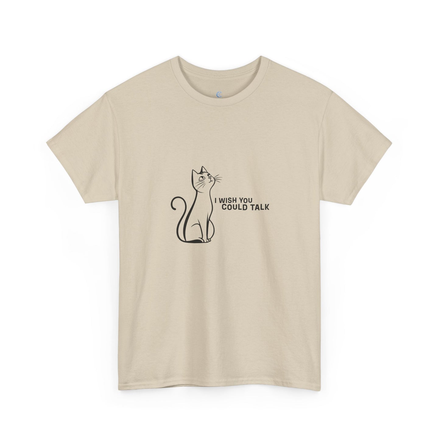 Unisex Heavy Cotton Tee, Toon Cat Wish