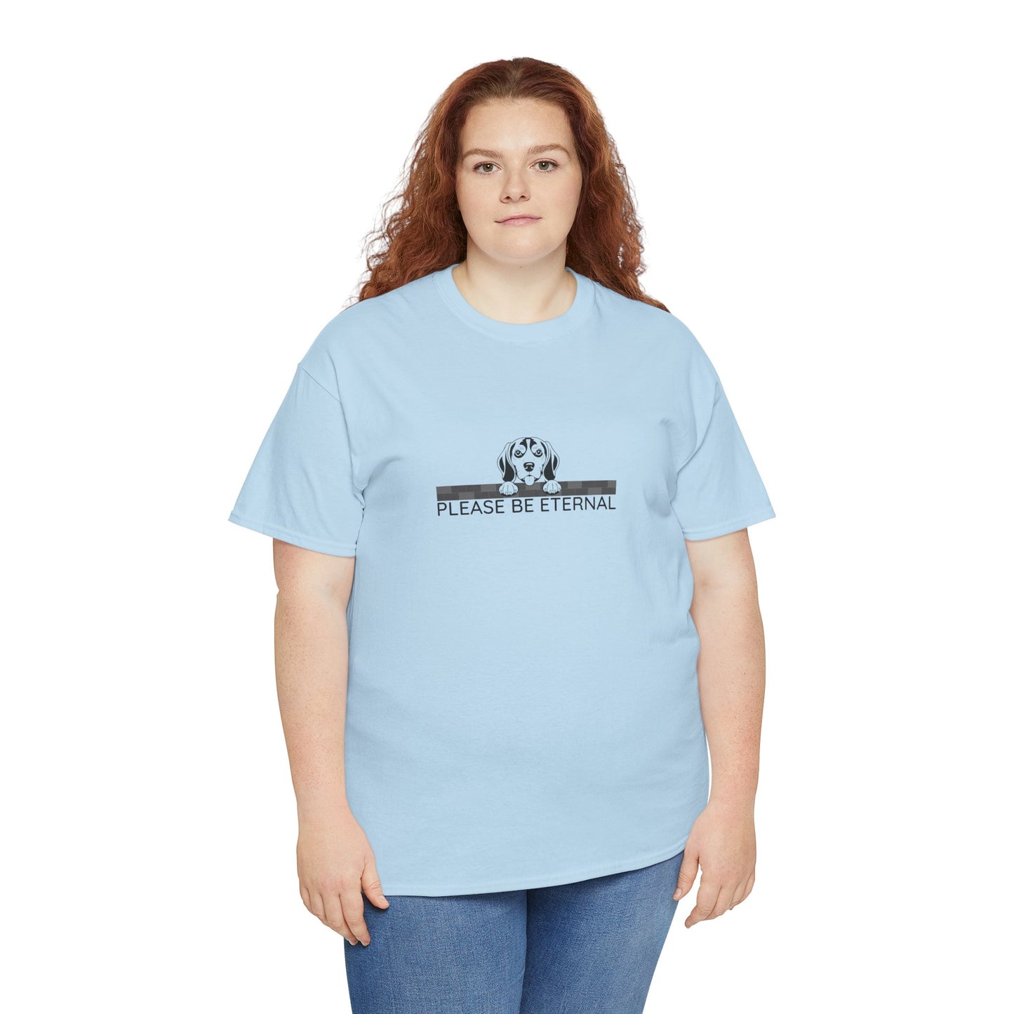 Unisex Heavy Cotton Tee, Eternal Beagle
