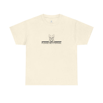 Unisex Heavy Cotton Tee, Eternal French Bulldog