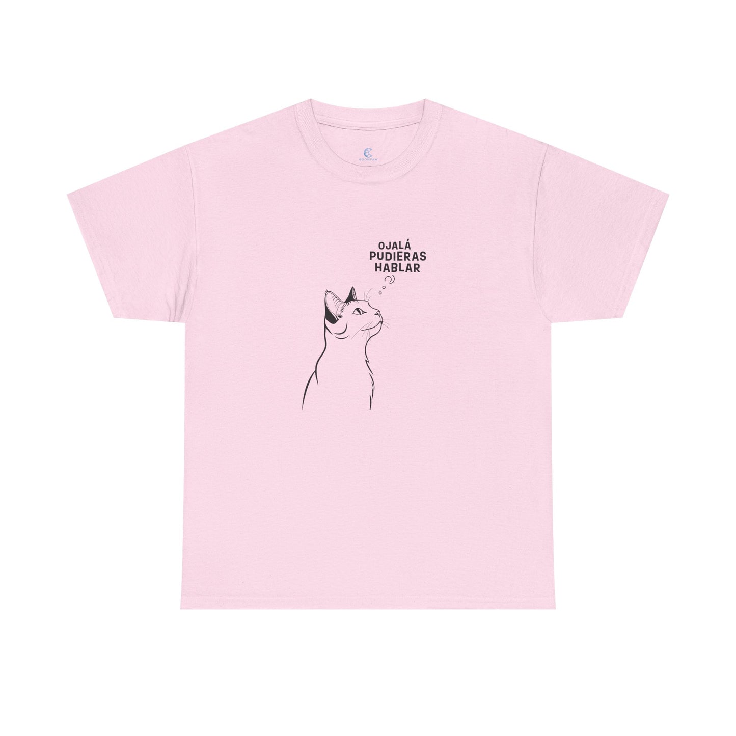 Unisex Heavy Cotton Tee, Cat Wish, Spanish
