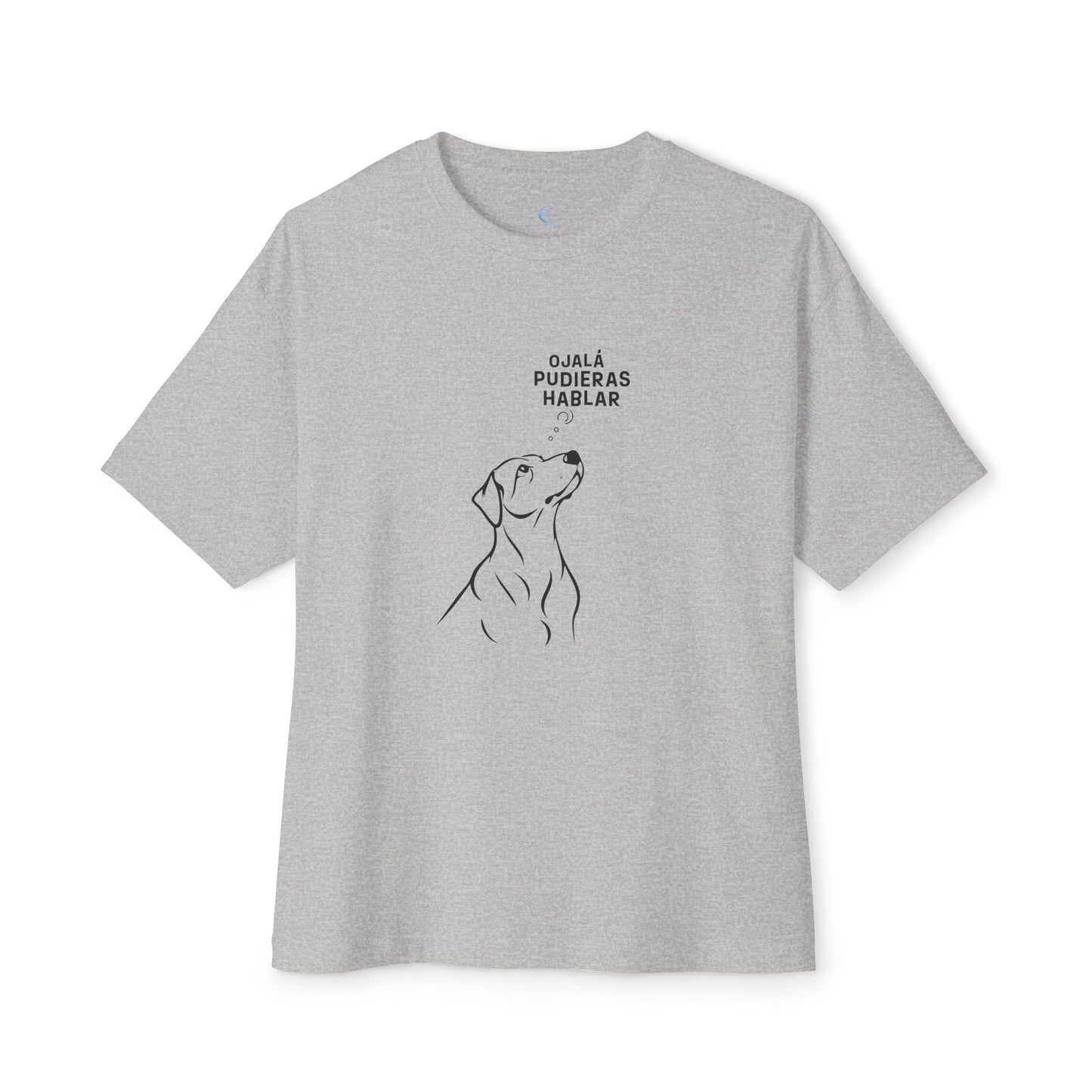 Unisex Oversized Boxy Tee, Dog Wish, Spanish