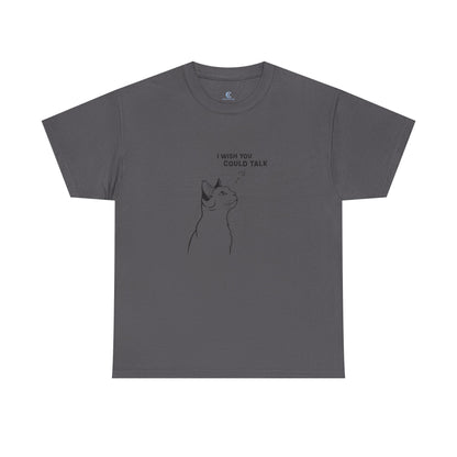 Unisex Heavy Cotton Tee, Cat Wish