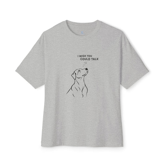 Unisex Oversized Boxy Tee, Dog Wish