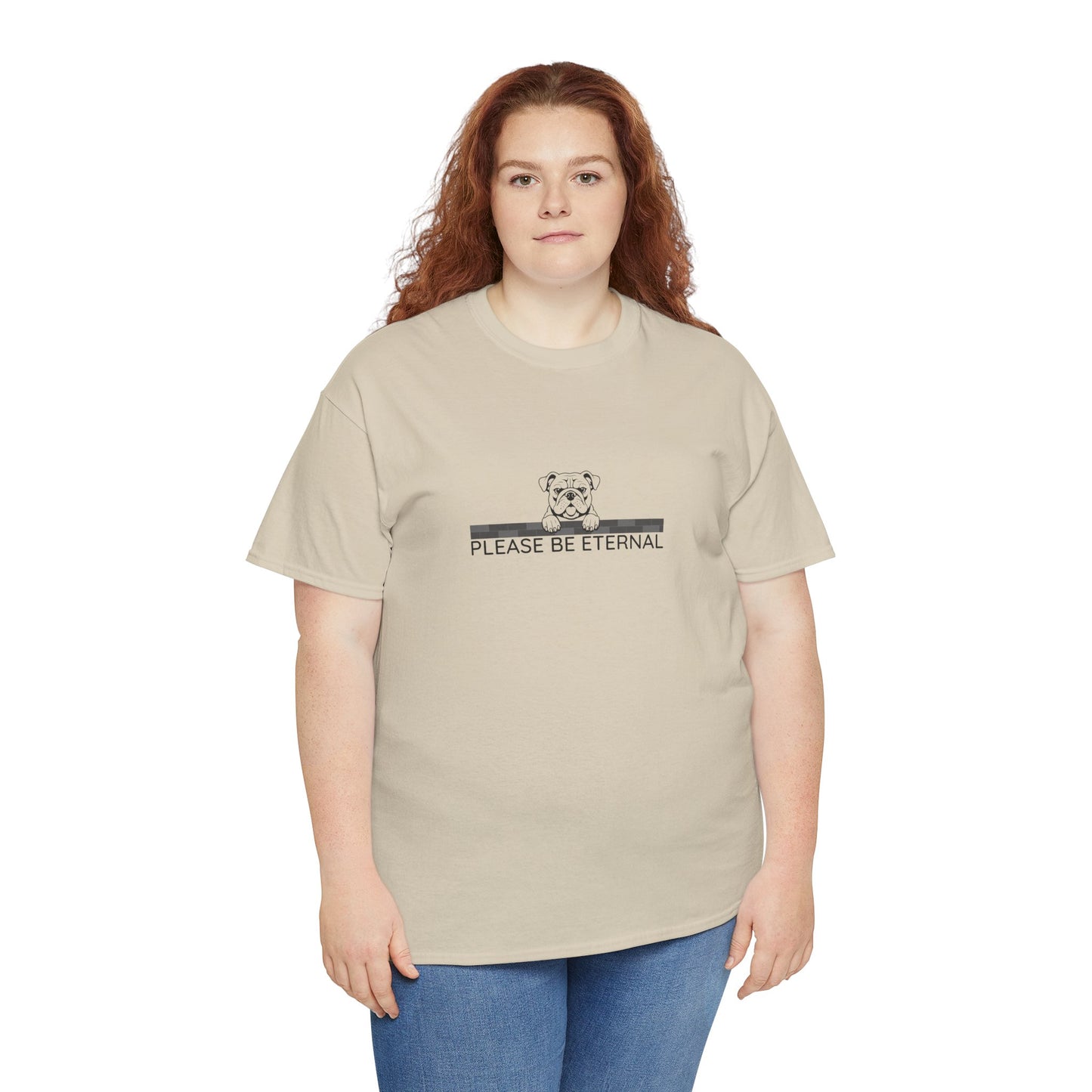 Unisex Heavy Cotton Tee, Eternal Bulldog