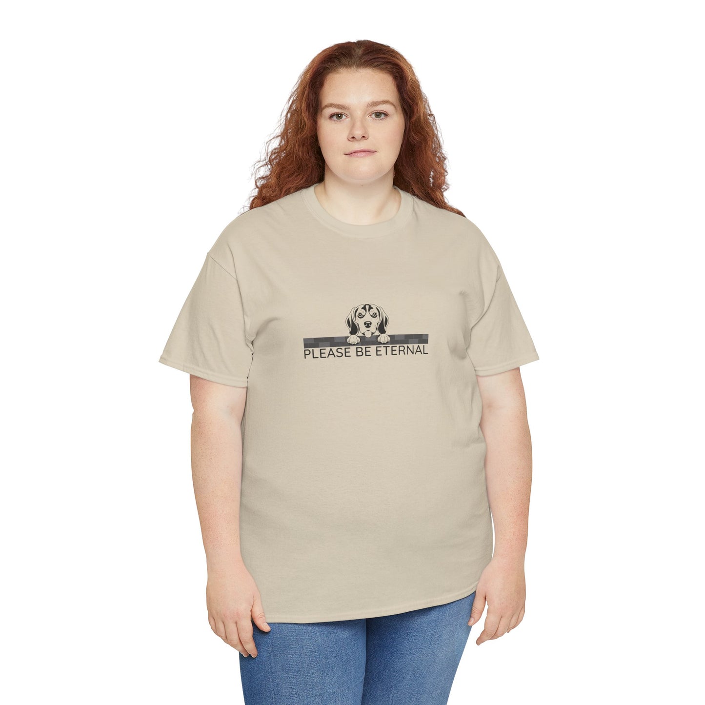 Unisex Heavy Cotton Tee, Eternal Beagle