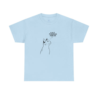 Unisex Heavy Cotton Tee, Cat Wish, Spanish