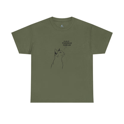 Unisex Heavy Cotton Tee, Cat Wish, Spanish