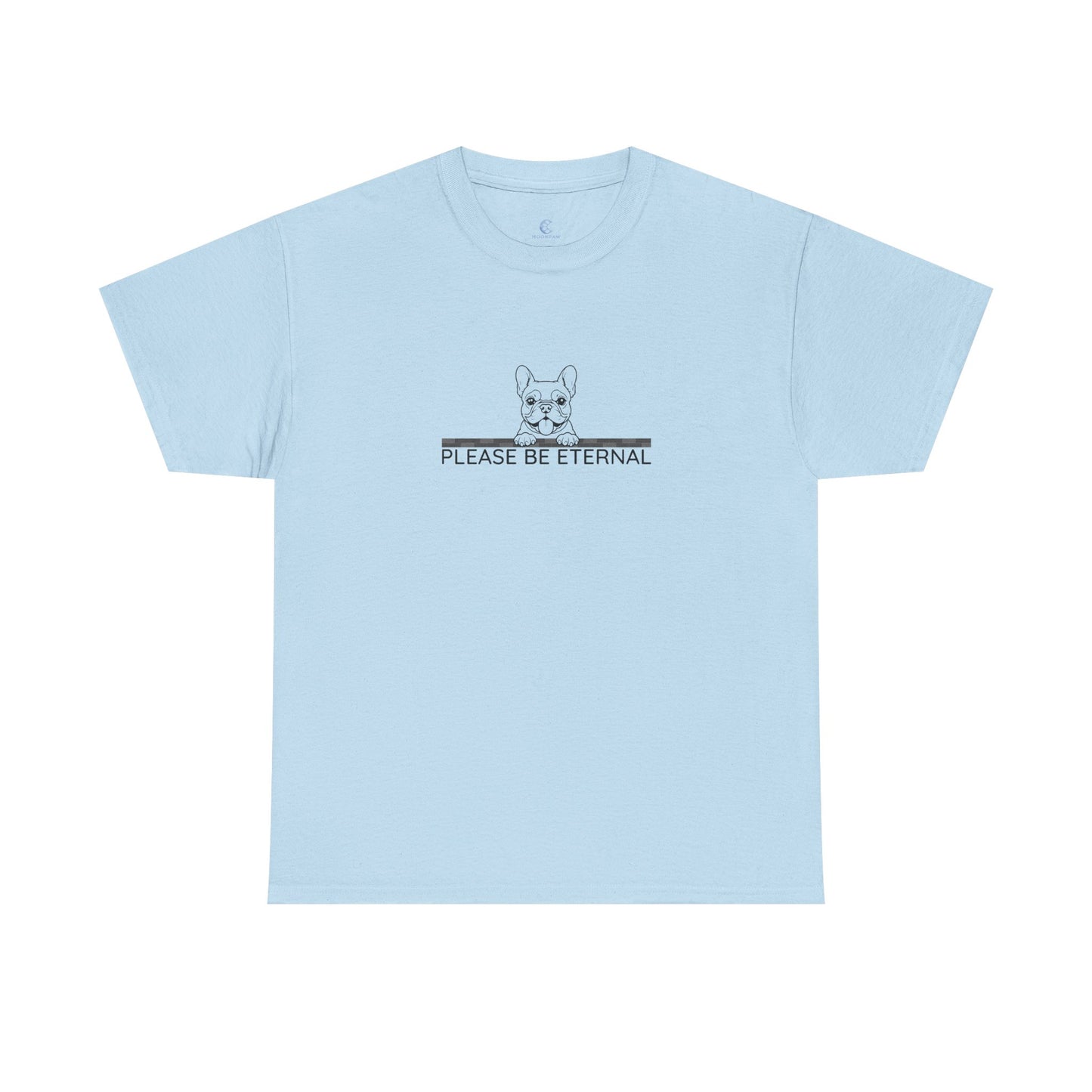 Unisex Heavy Cotton Tee, Eternal French Bulldog