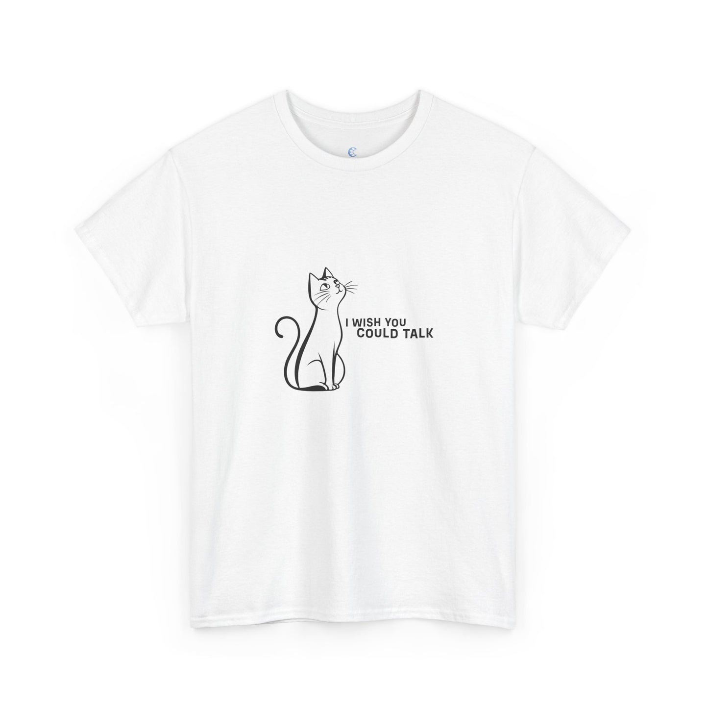 Unisex Heavy Cotton Tee, Toon Cat Wish