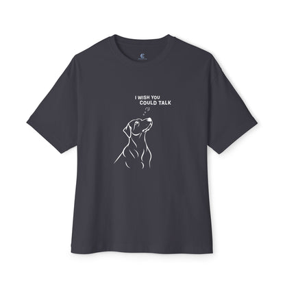 Unisex Oversized Boxy Tee, Dog Wish