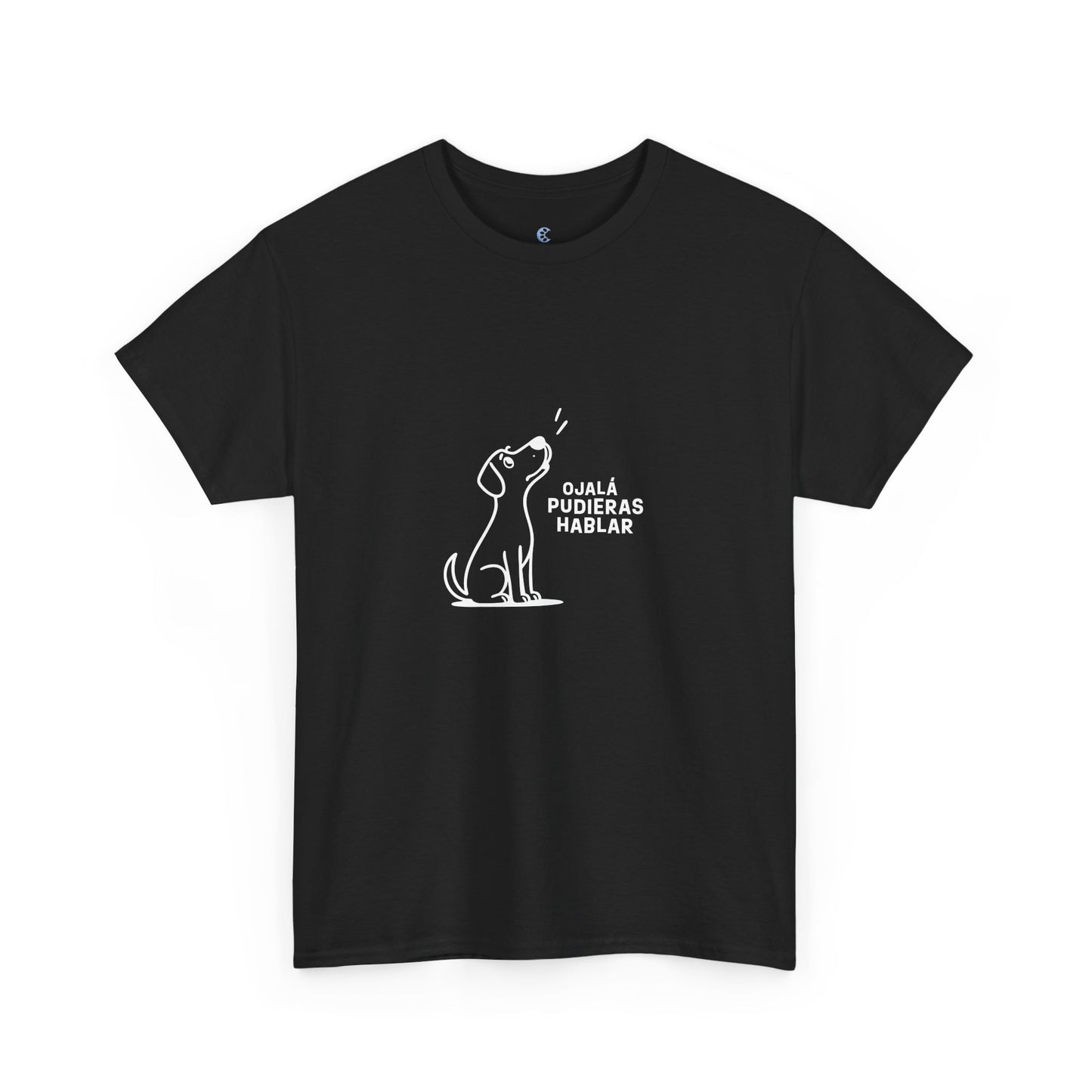 Unisex Heavy Cotton Tee, Toon Dog Wish, Spanish