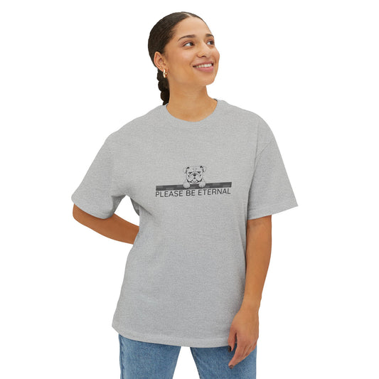 Unisex Oversized Boxy Tee, Eternal Bulldog
