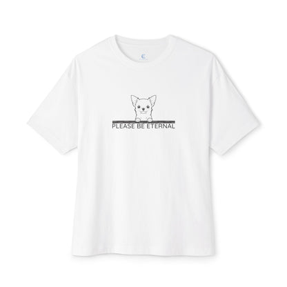 Unisex Oversized Boxy Tee, Eternal Chihuahua