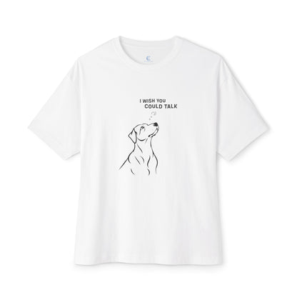 Unisex Oversized Boxy Tee, Dog Wish