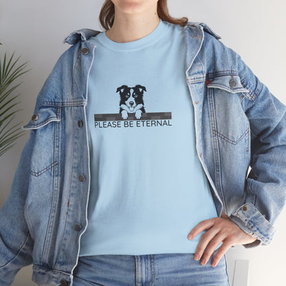 Unisex Heavy Cotton Tee, Eternal Collie