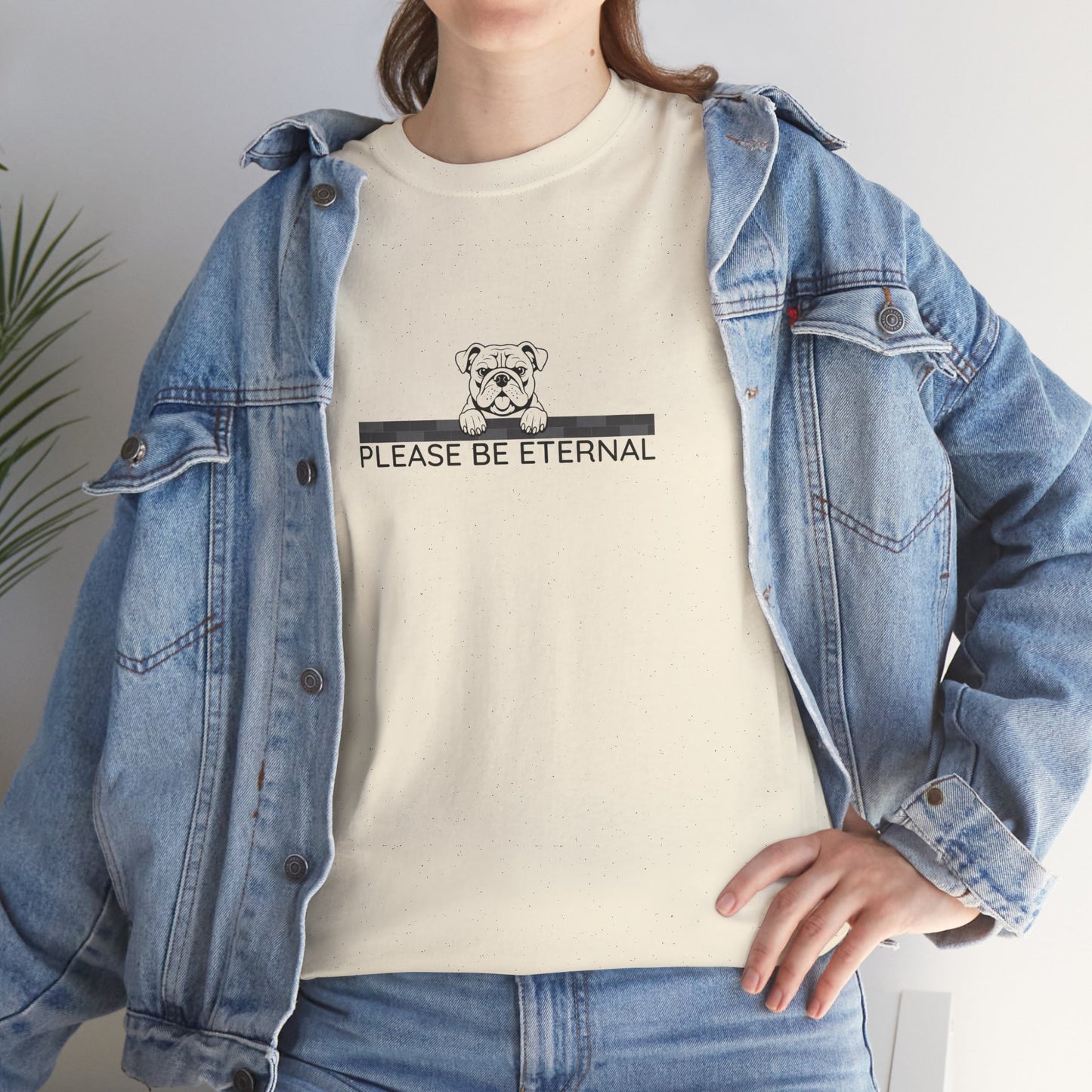 Unisex Heavy Cotton Tee, Eternal Bulldog