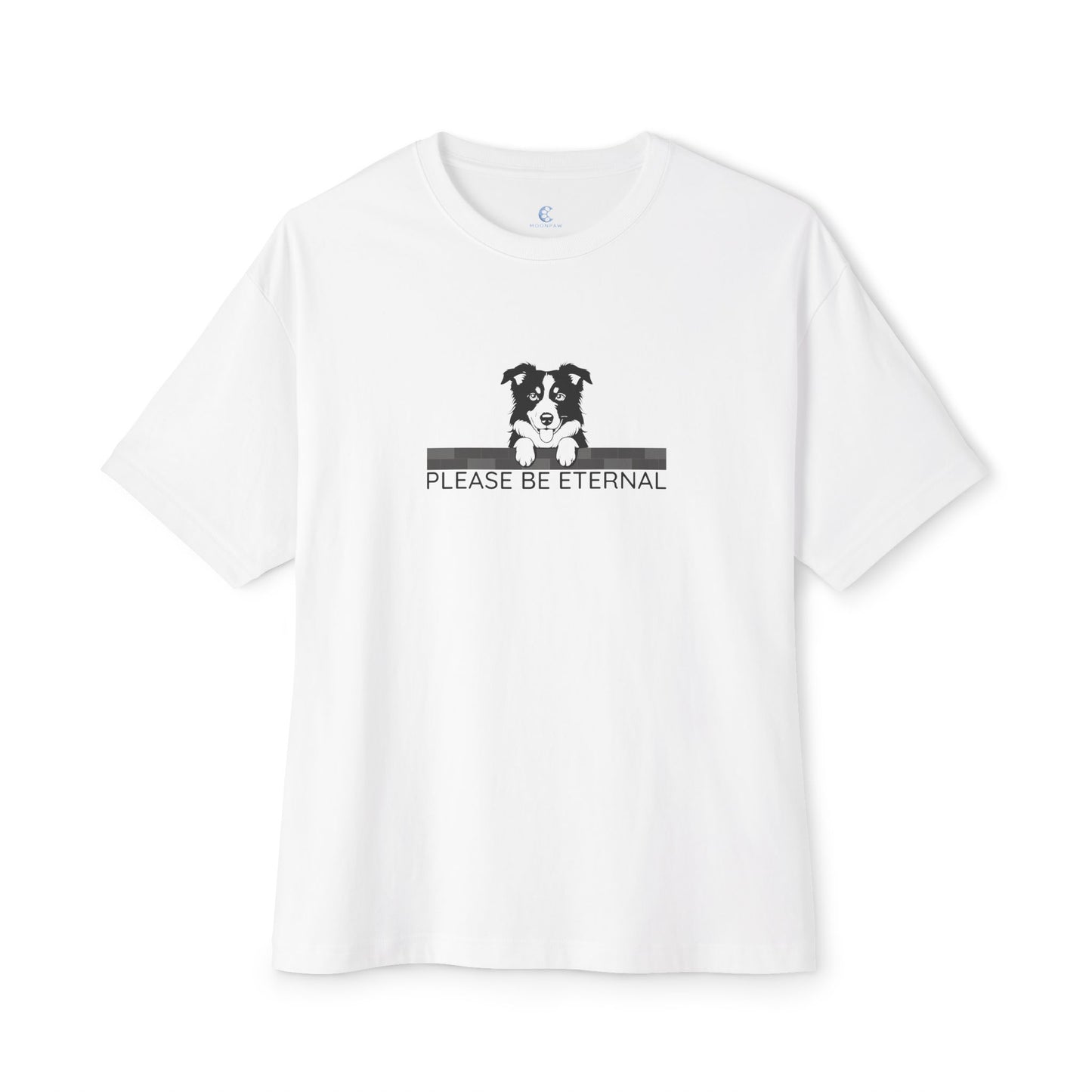 Unisex Oversized Boxy Tee, Eternal Collie