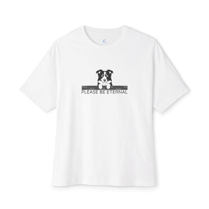 Unisex Oversized Boxy Tee, Eternal Collie