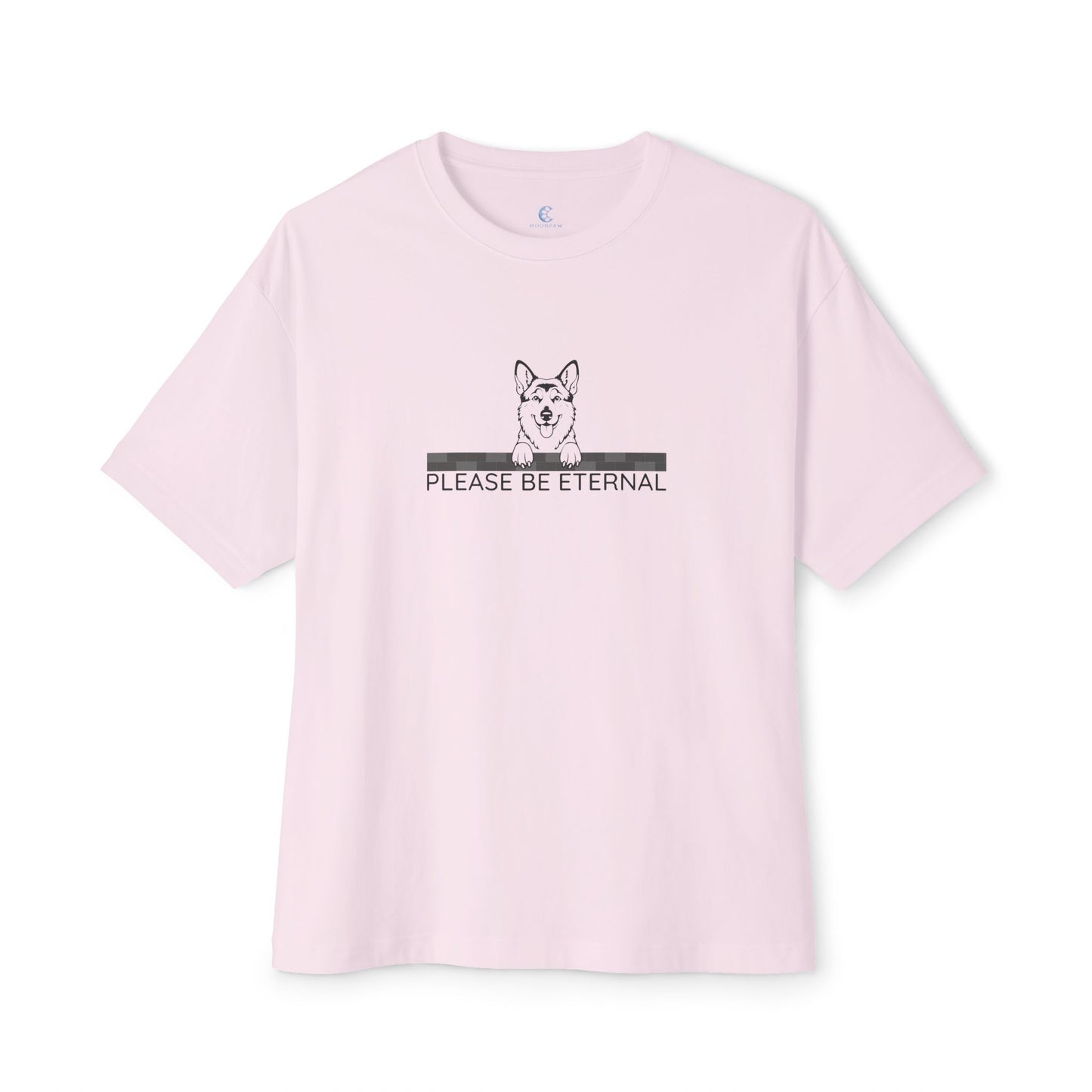 Unisex Oversized Boxy Tee, Eternal German shepherd