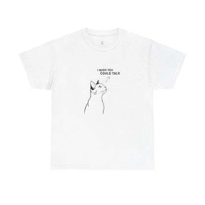 Unisex Heavy Cotton Tee, Cat Wish