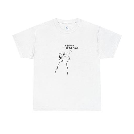 Unisex Heavy Cotton Tee, Cat Wish