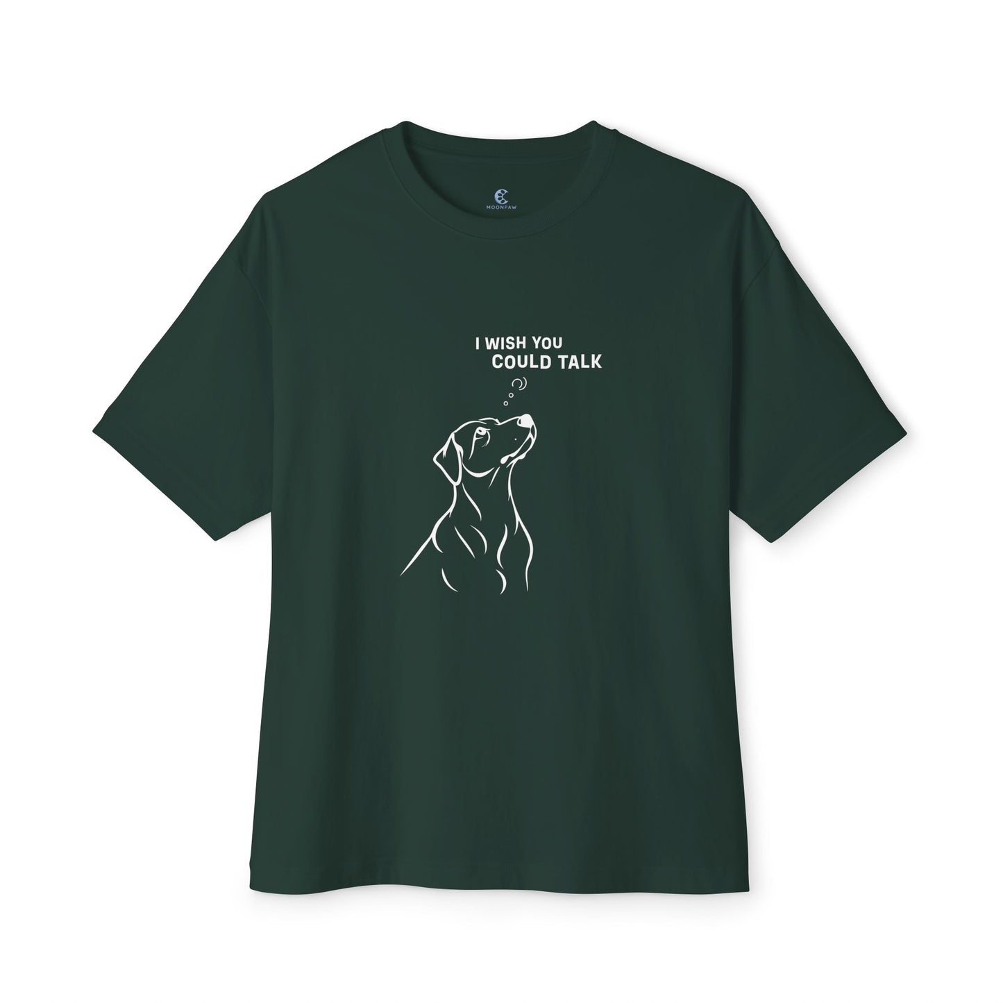 Unisex Oversized Boxy Tee, Dog Wish