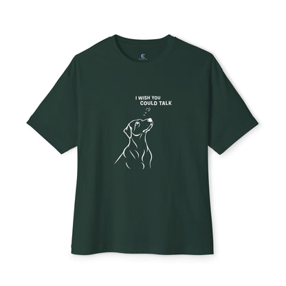Unisex Oversized Boxy Tee, Dog Wish